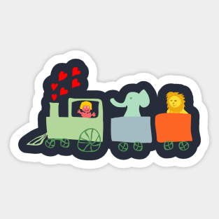 toddler train Sticker